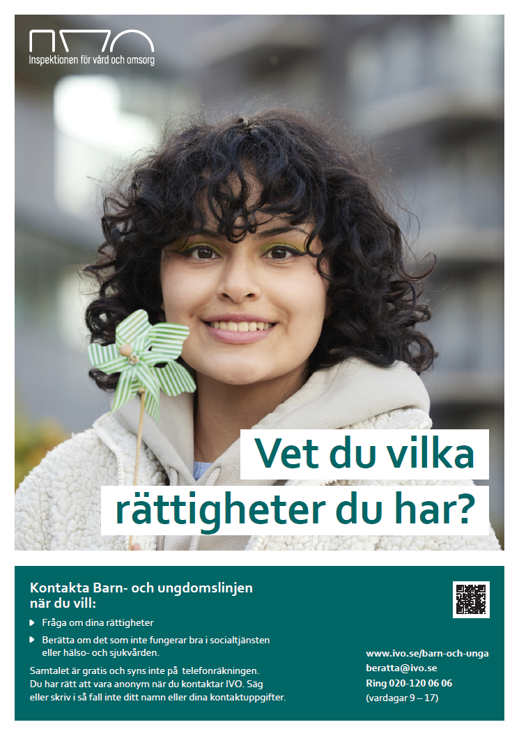 Affisch barn och ungdomslinjen
