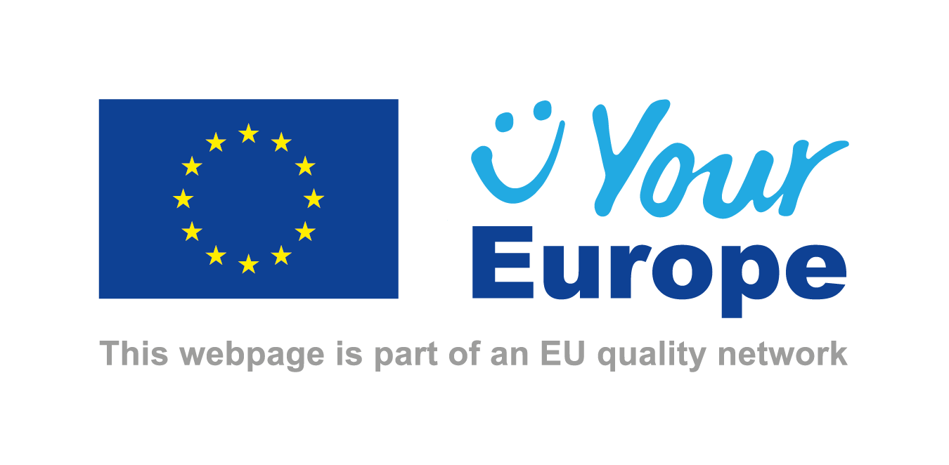 Logo for Your Europe. This webpage is part of an EU quality network.